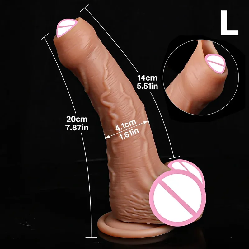 Levné Soft Cock Realistický popruh Velký Dildo Pocit kůže Malý Penis Dvojitá silikonová přísavka Dick Gay Anální sexuální hračky Muži Ženy