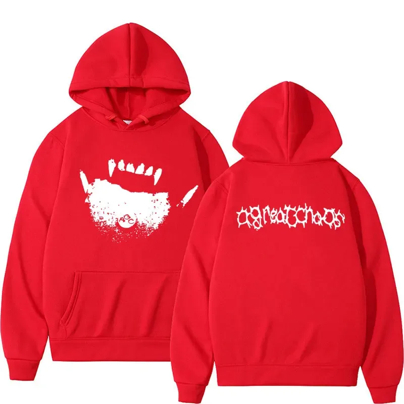 Ken Carson AGC Actual Hate Teen X Vamp Hoodie Harajuku Fashion Trend Y2K Sweatshirts Men Women Chaos Opium Merch Hoodie — image 9