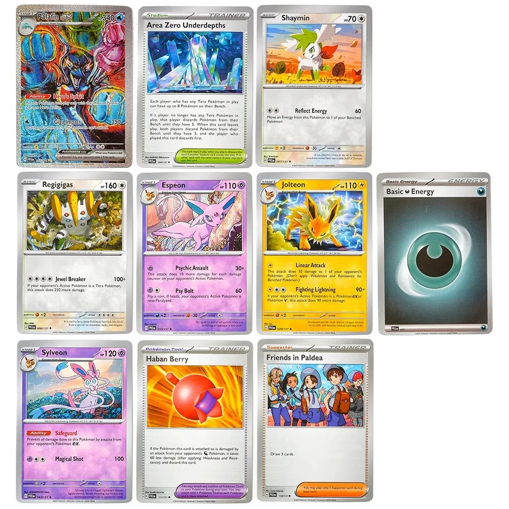 360Pcs English Pokémon TCG: Prismatic Evolutions Scarlet Violet Box Pokémon trade card 36 Pack Box gift