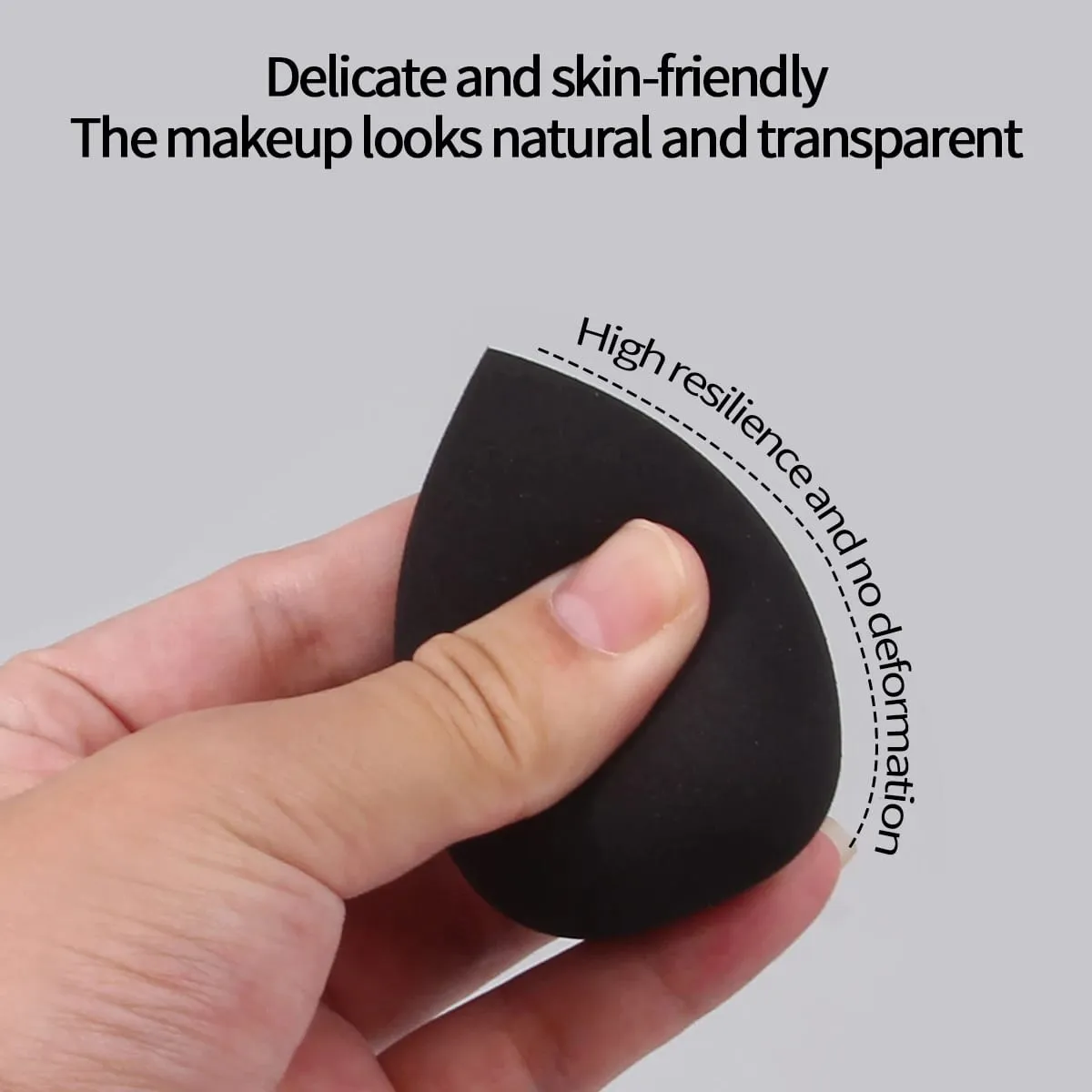 Multi-specifikation bedst sælgende sort makeup svamp skønhedsæggesæt Høj modstandsdygtighed og ingen pulverklæbende ansigtsmakeup værktøjer