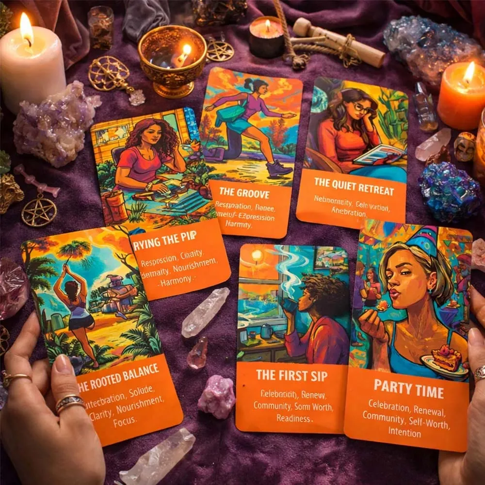 56 Cards The Daily Rhythms Oracle Deck 13x8 Cm Build Inner Connection Understanding Life Changes Card Game Spiritual Insight — image 5