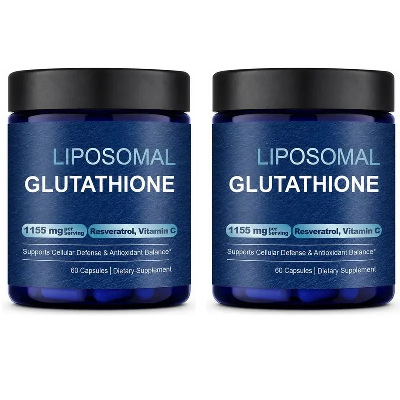 Liposomal Glutathione Capsules with Resveratrol and Vitamin C for Antioxidant Balance and Cellular Defense Support 60 Capsules