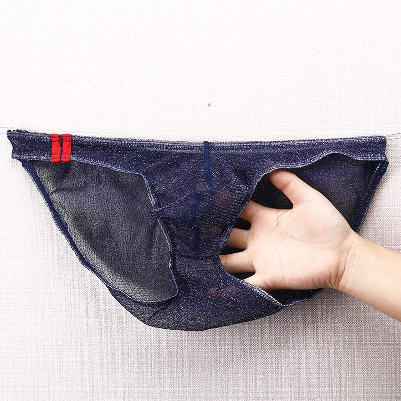Sous-vêtements pour hommes, slips Ultra fins, taille basse, culotte respirante en maille — image 28