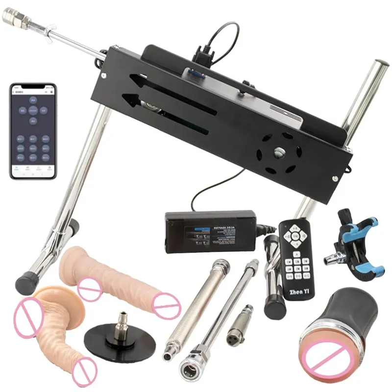 App & Wired & Wireless Control Turbo Gear Powerful Sex Machine with Dildo Sex Toys for Adults Masturbation Sex Product
