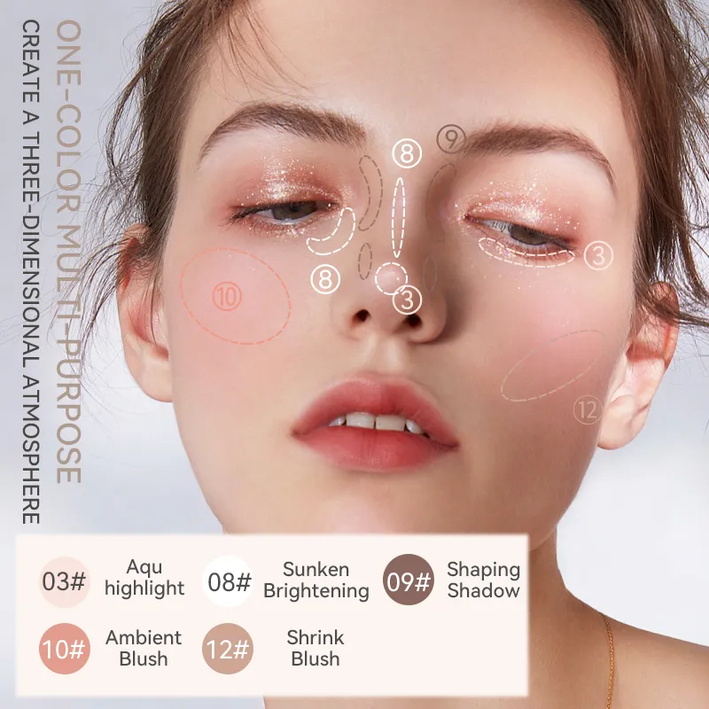 Clear Focus Monochrome Eye Shadow with Mirror Monochrome Eye Shadow Is Suitable for Local Brightening of Eye Makeup — image 4