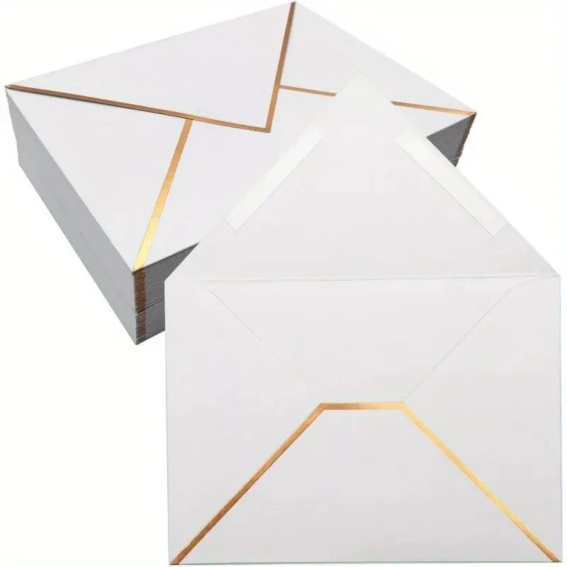100 Pcs Western Style Envelopes Invitation Envelopes for Birthday Greeting Cards Postcards Letter Paper Party Invite Stationery Supplies — image 6