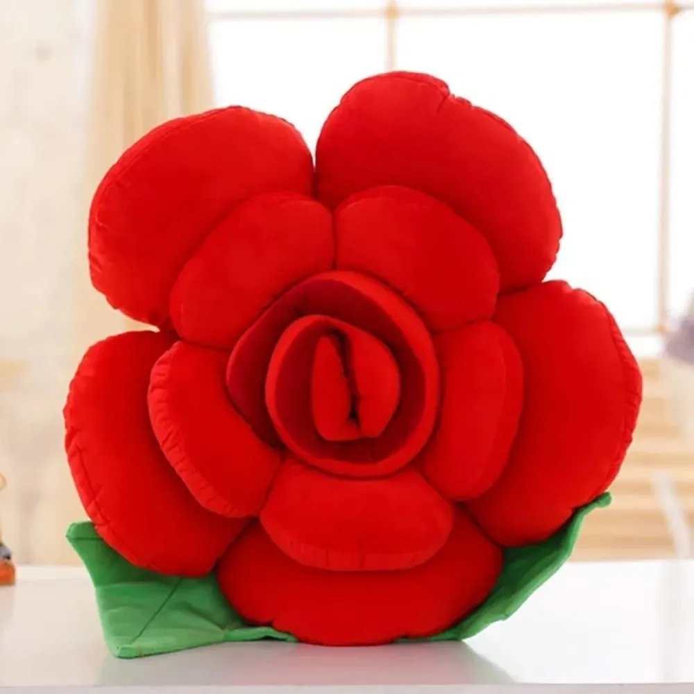 New Large Rose Shaped Pillow Plush Colorful Sofa Flower Cushion Simulated Car Interior Cushion Plush Toys — image 9