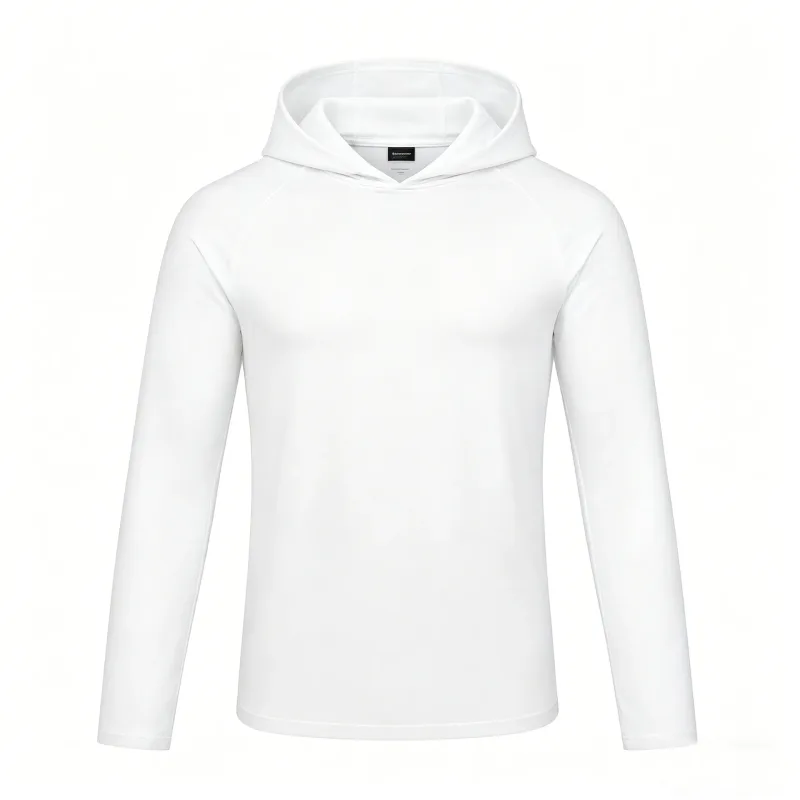 Men's Long Sleeve Hoodies Sun Protection Shirts Solid Quick Dry T-shirt Mens Bodybuilding Fitness Muscle Sportwear Gym Clothing — image 8