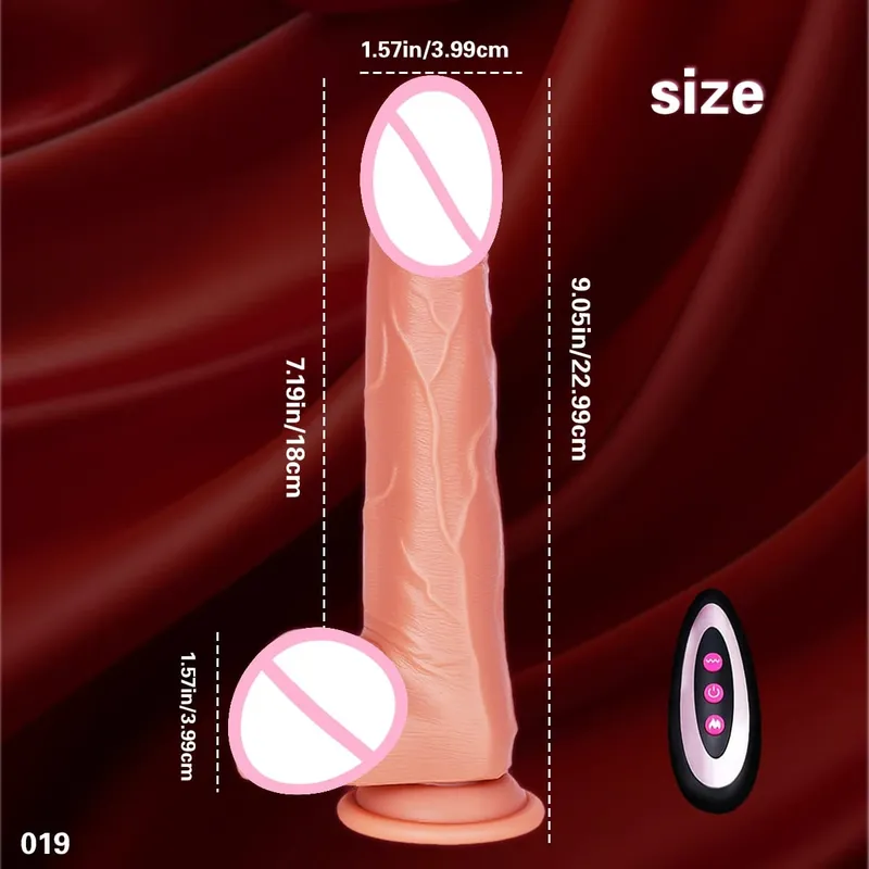 Dildo 1pc Adult Sex Toy Stimulates G-Spot Anal 22cm Thrust Dildo Vibrator 10 Vibration Mode and Suction Cup Suitable for Couples — image 9