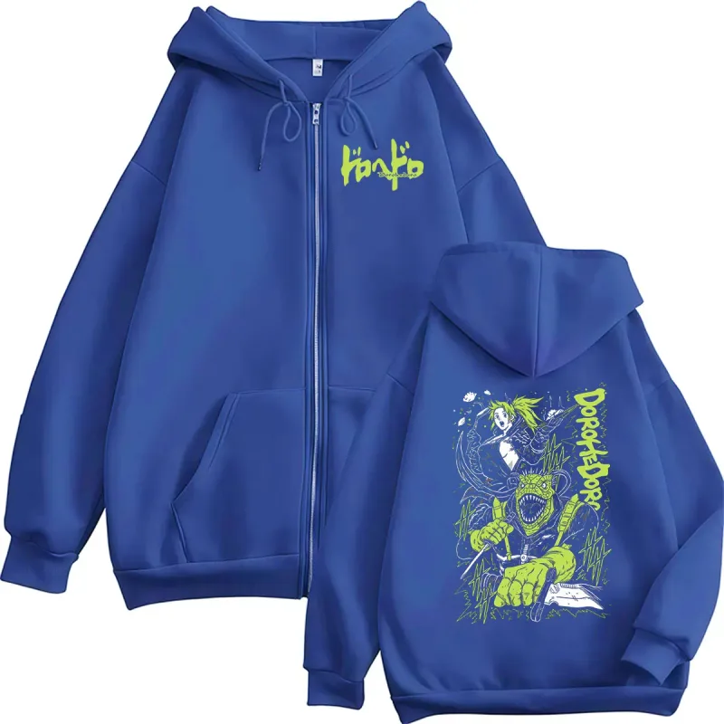 Anime Dorohedoro Kaiman Zipper Hoodie Men Women Casual Fashion Pullover Sweatshirt Vintage Long Sleeve Jacket Hoodies Streetwear — image 6