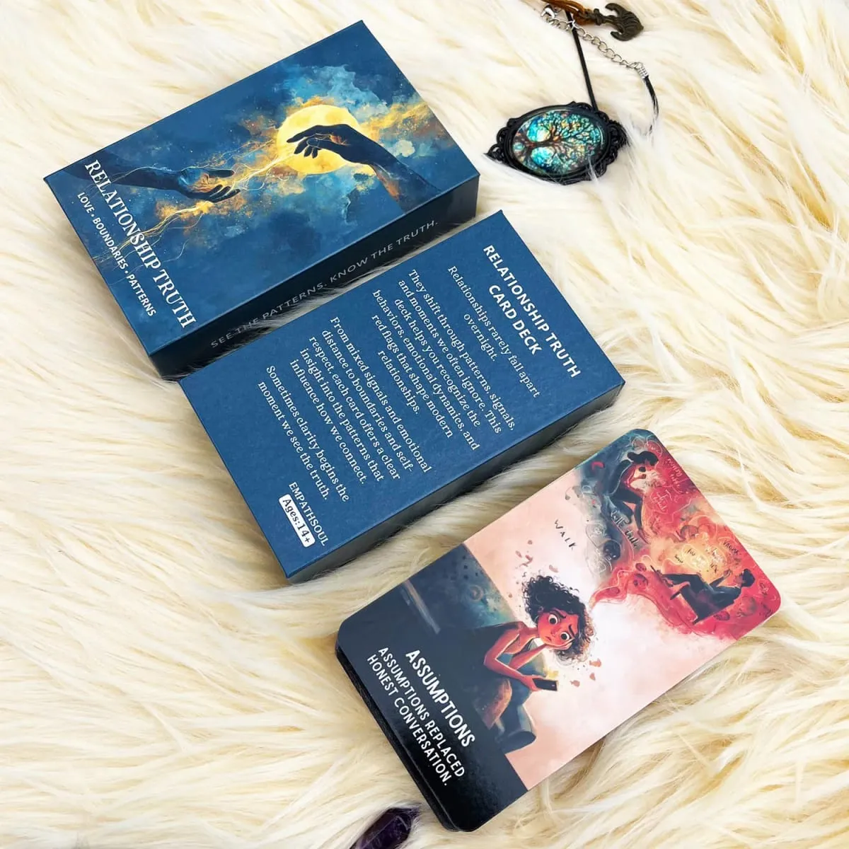 54 Relationship Truth Oracle Cards 13x8 Cm Reveals Communication Patterns Card Game for Personal Growth Insightful Deck