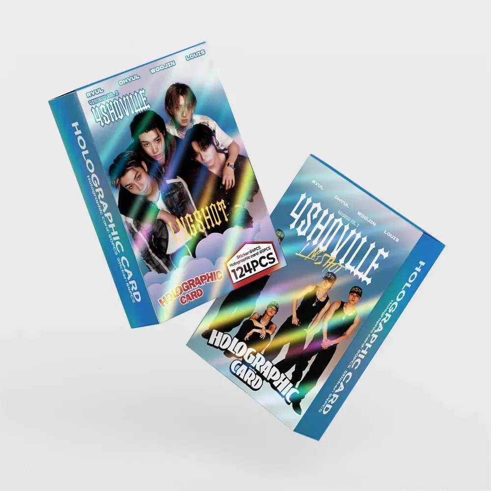 124PCSLNGSHOT MINI Album 4SHOBOIZ Vol.2 4SHOVILLE Card Photocards Kpop Merch Lomo Cards Set Fans Collection Cards Gift — image 5