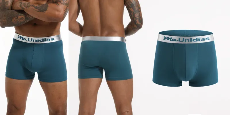 8pcs Bamboo Fiber Boxer Briefs White Men's Panties Letter Waistband Underwear Man Boxers Solid Color Boxershorts Men Underpants