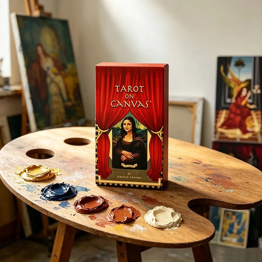 Tarot On Canvas Card Game 78 Classic Renaissance Masterpiece Oil Painting Tarot Deck Fate Divination Tarot Cards For Collectors — image 5