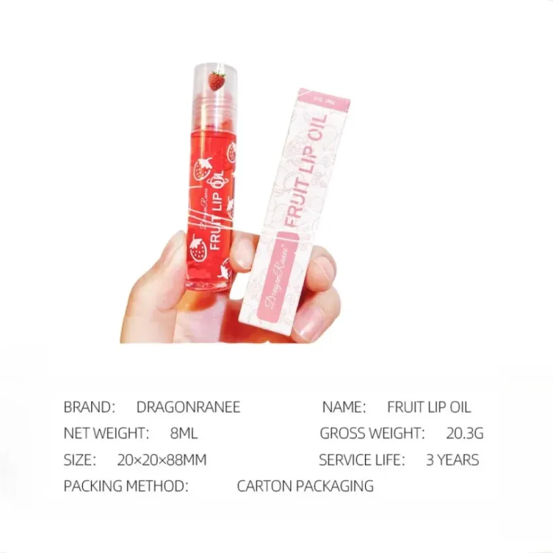 Hydrating Lip Oil Roller Gloss Moisturizing Nourishing Lip Balm Transparent Colorless Fruit Avocado Lip Care — image 7