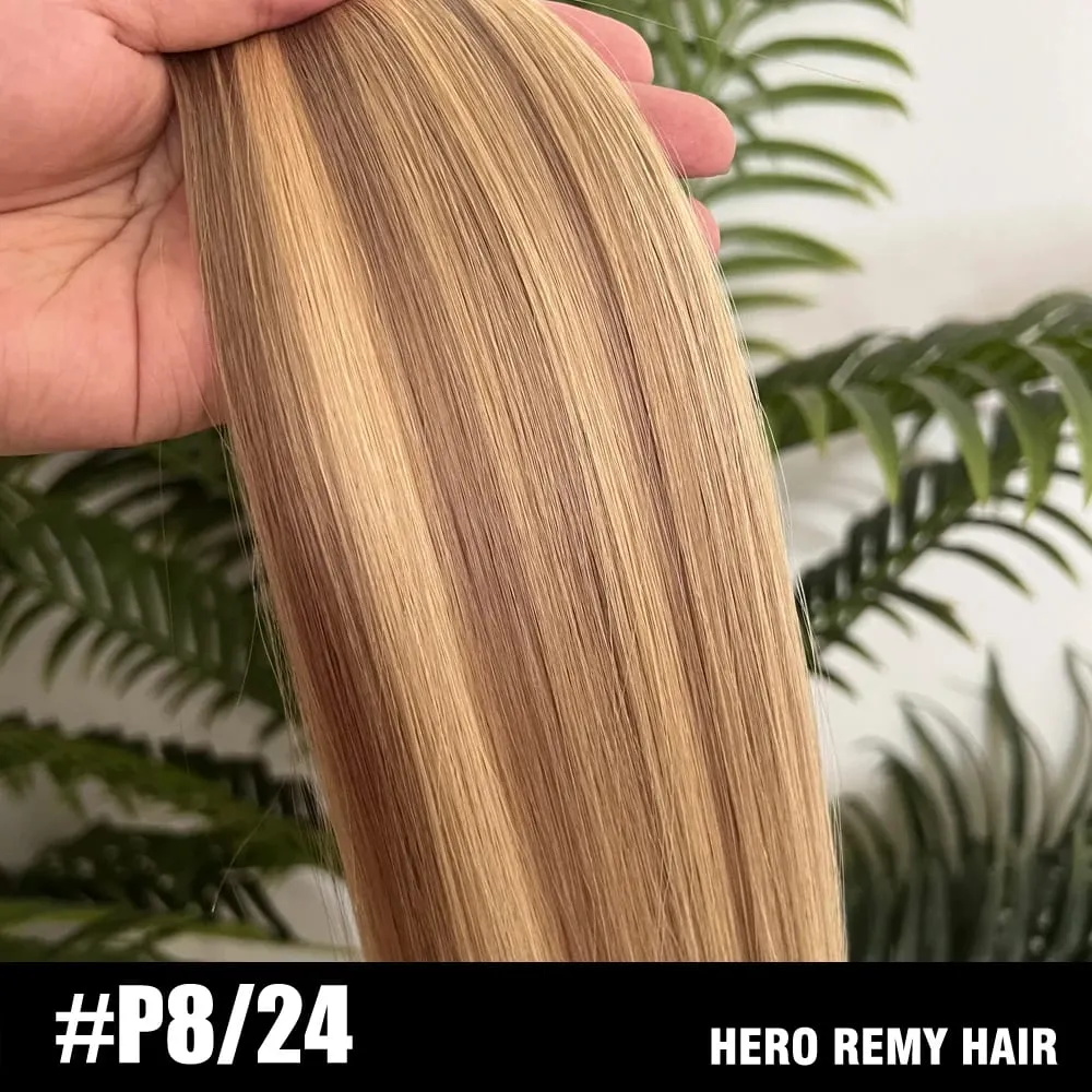 Natural PU Skin Weft Invisible Injection Tape In Human Hair Extensions Double Side Blonde Tape Ins Hair Extensions 2.5g/pieces
