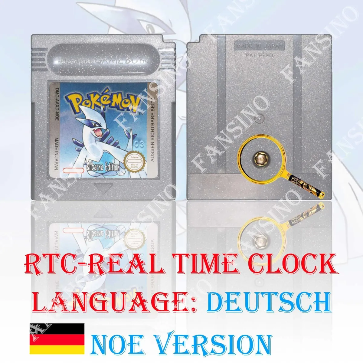 GB/GBC Real Time Clock Pokemon Crystal/Gold/Silver Version Video Game Cartridge with Battery USA/NOE/FRA/ESP/ITA Version — image 20