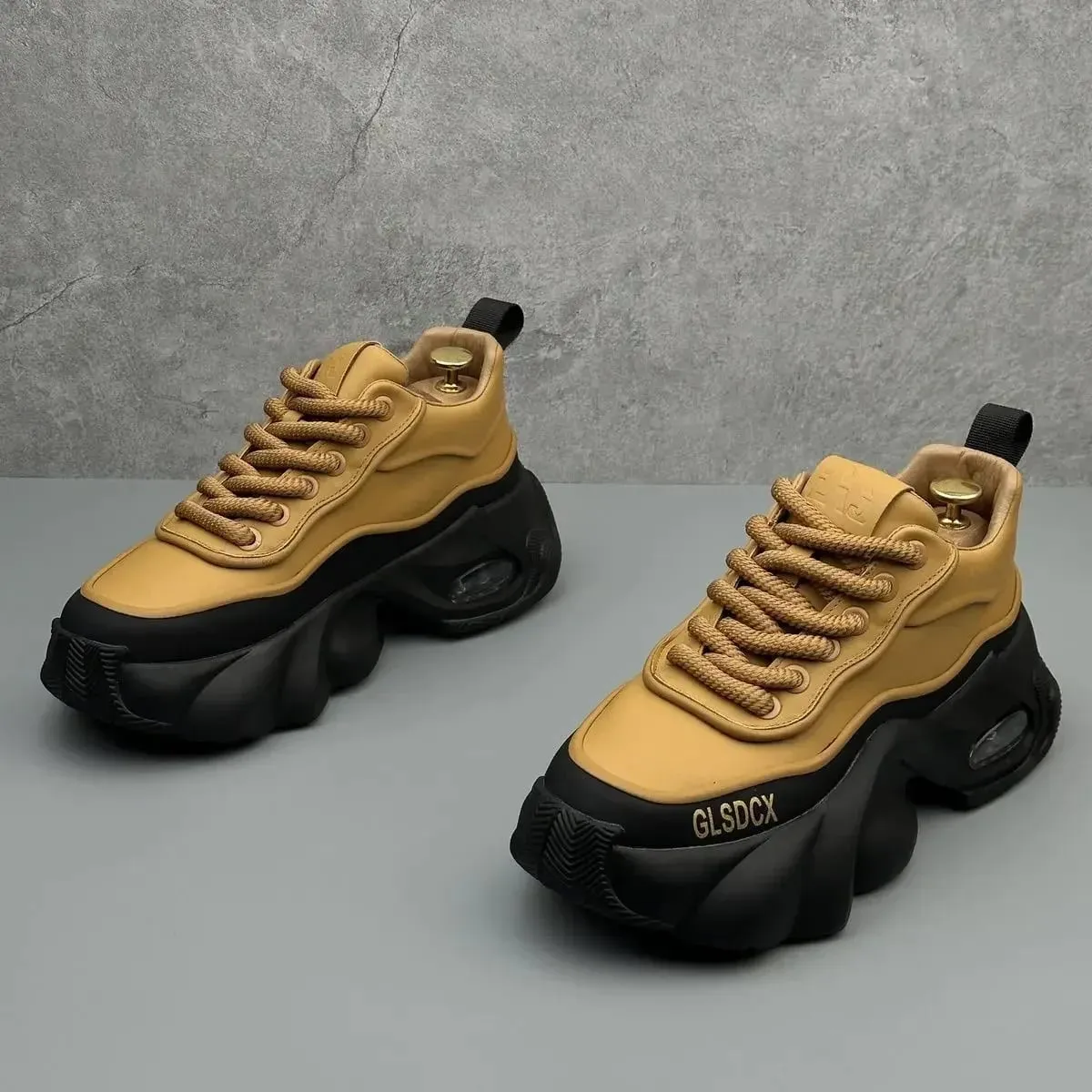 Designer Style Men Shoes Autumn Fashion Comfortable Men's Thick Platform Sneakers Casual Shoes Sports Trainers Tenis — image 9