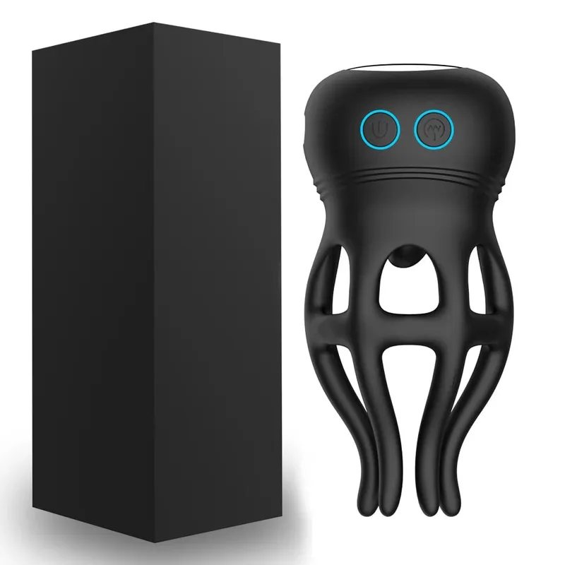 10 Modes Penis Delay Trainer Exerciser Glans Stimulater Massager Mens Vibrator Male Masturbator Equipment Sex Toys Adult For Men
