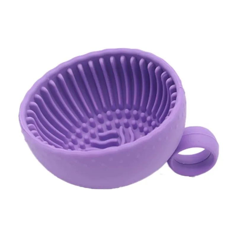 Portable Silicone Makeup Brush Cleaning Bowl For Cosmetic Brushes And Sponge Puff Multifunctional Beauty Washing Accessory — image 6