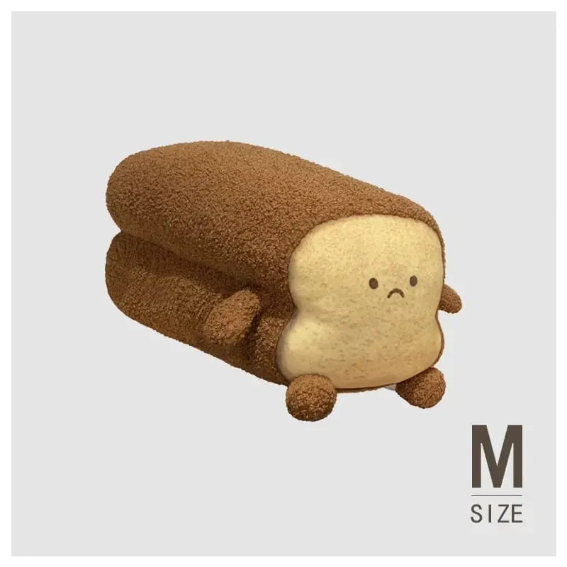 NEW Happy Sad Toast Plush Toy Sleeping Baby Stuffed Pillow Sofa Back Cushion Children Baby Birthday Present Gift Home Decor — image 11