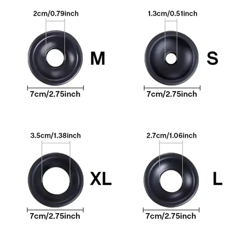 Ring Of Accessories For Penis Pump Black Ring Sleeve Penis Enlargement Vacuum Pump And Extender Replacement Part Sex Toy For Men