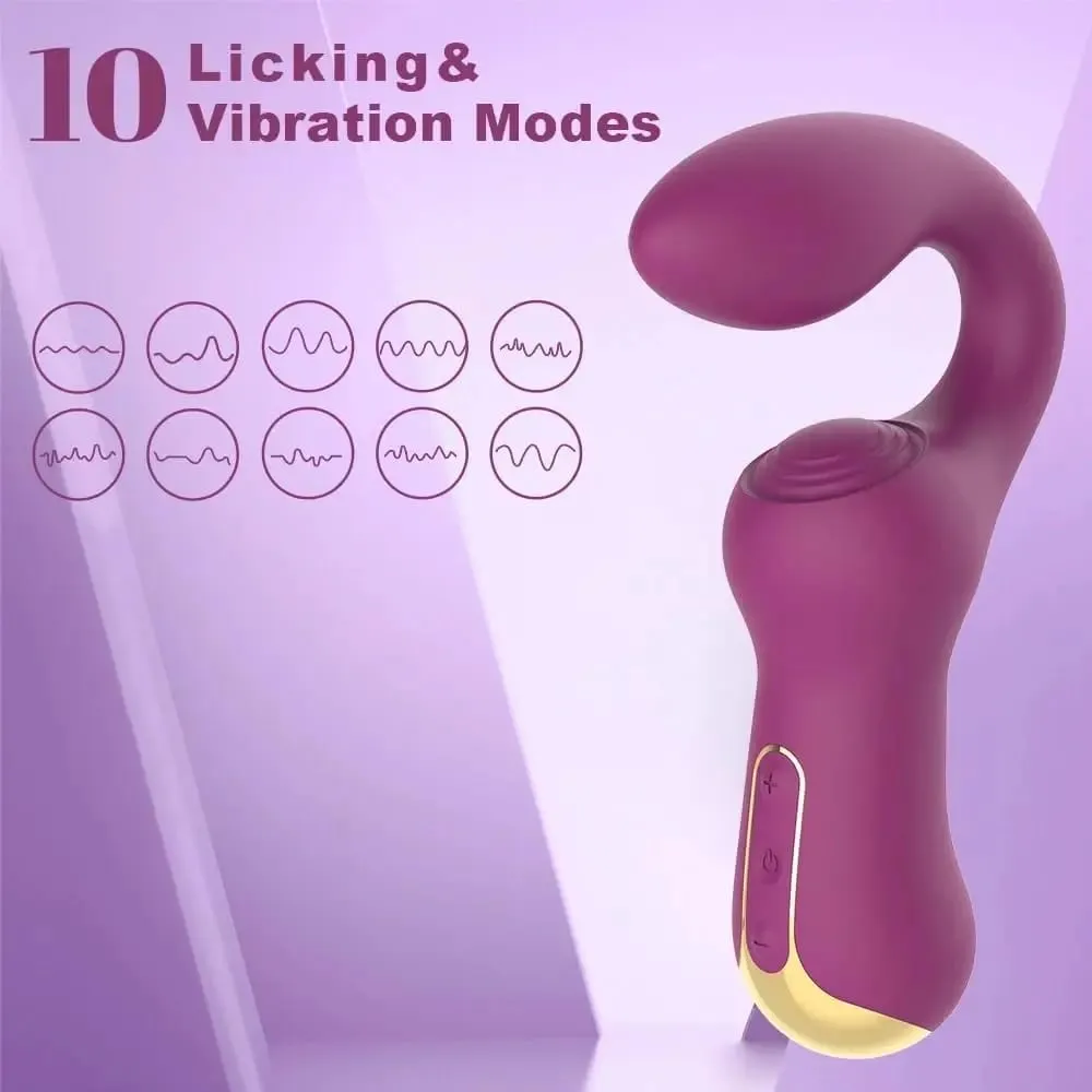 Double Clitoris Stimulator G-Spot Vibrator Powerful Tapping Fapping Finger Anal Dildo Vagina Massager Sex Toys for Women Adults