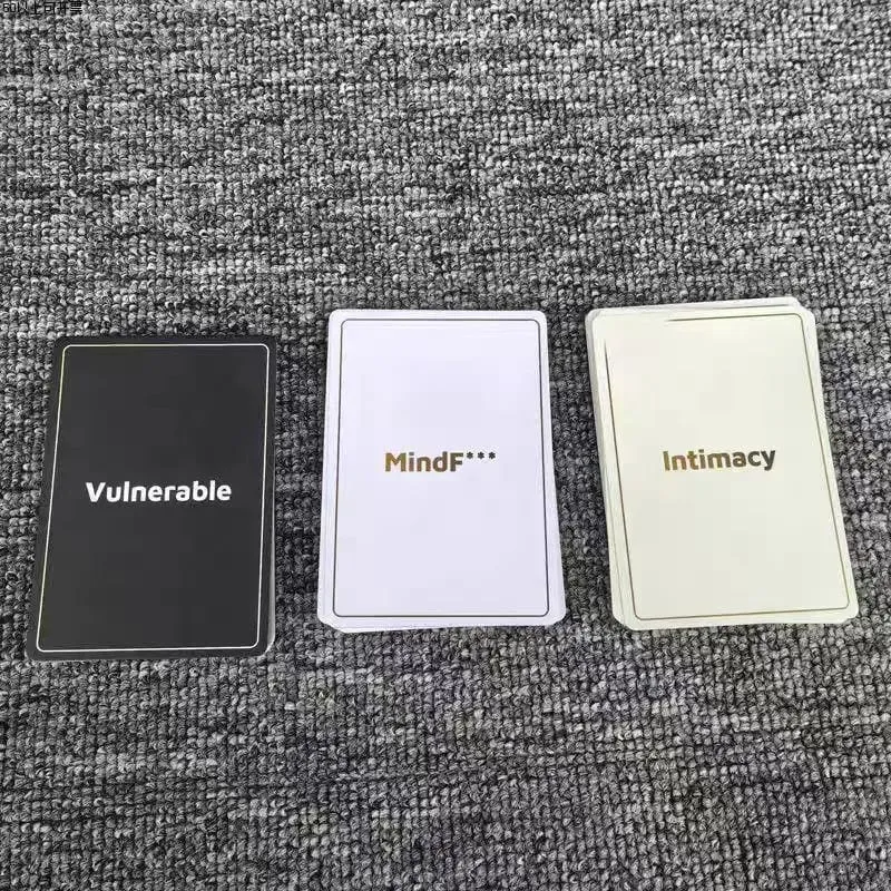 9X6.5cm Substance By Lovely English Edition Cute Deep Conversation Card Game Meaningful Dialogue with 90 Pcs Cards