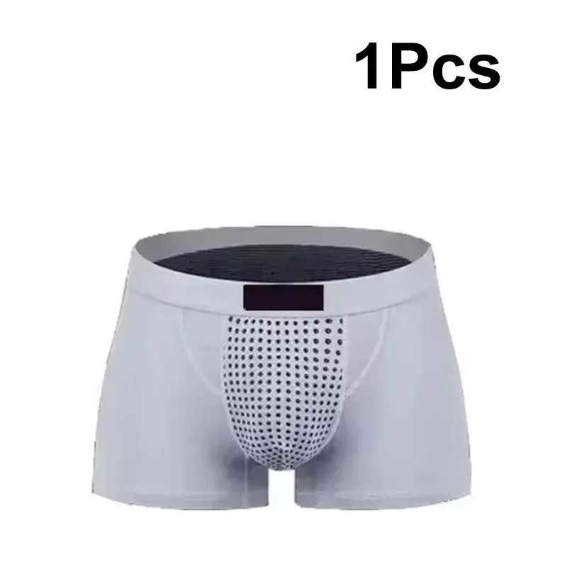 1Pcs Men Magnetic Therapy Boxer Briefs Breathable Comfortable Underwear with 22 Health Magnets for Blood Circulation L-6XL Size