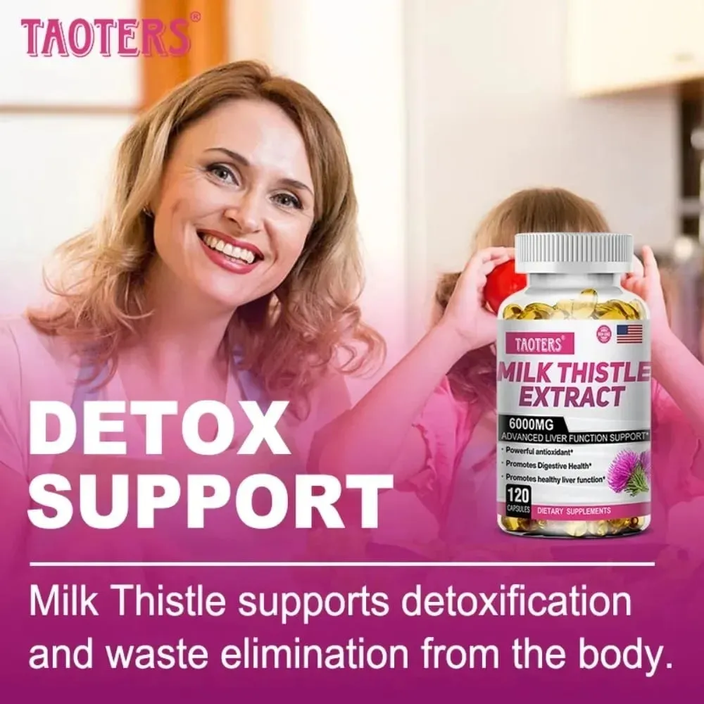 Milk Thistle with Dandelion Root - Liver & Kidney Health Support Supplement - Vegan Non-GMO Gluten Free — image 6