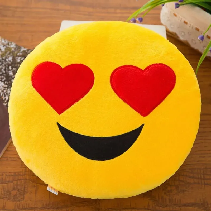 32cm Meme Emoji Smiley Face Plush Pillow Super Cute Soft Hugging Pillow for Sleeping Rest And Cushion - Toy Gift — image 10