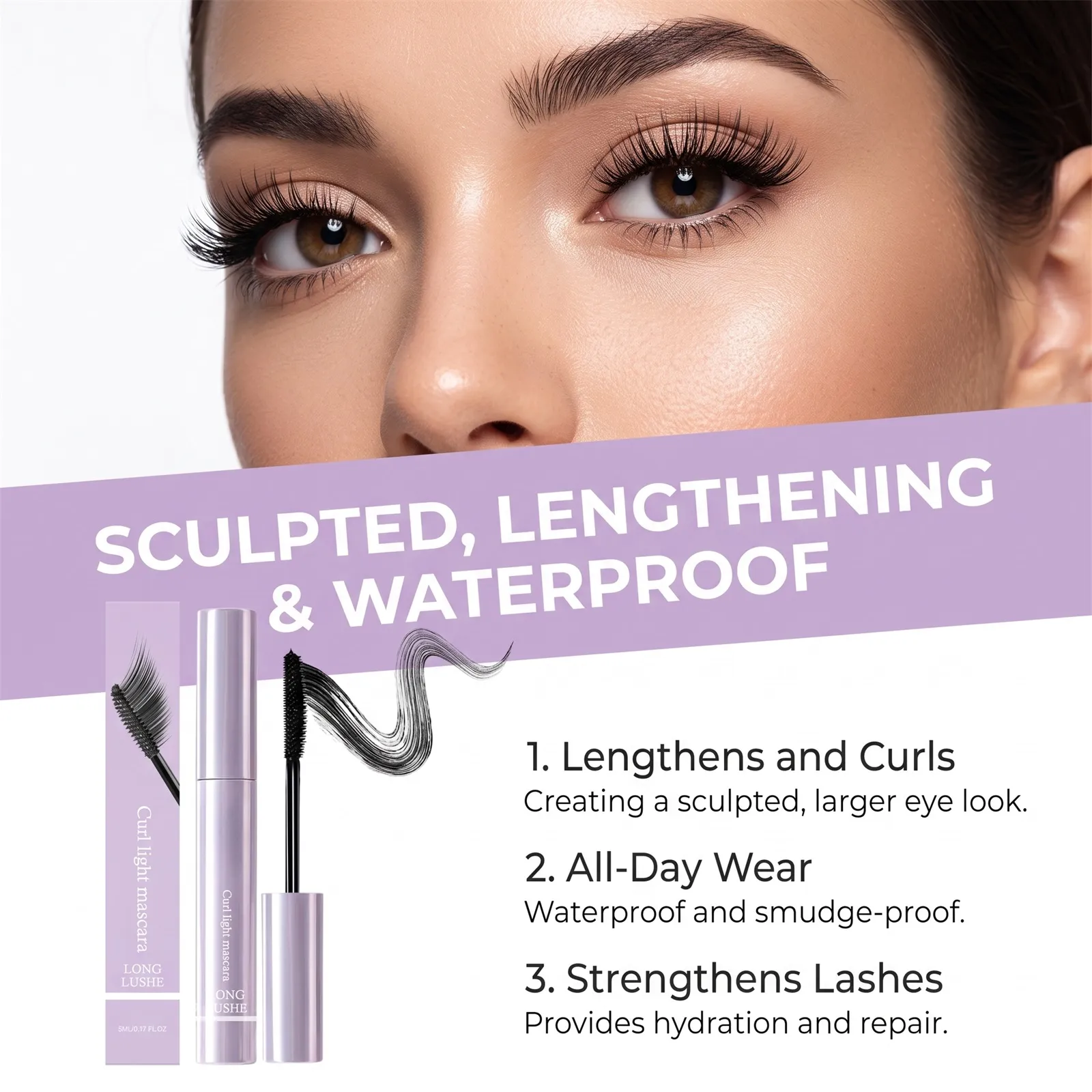 Waterdichte 3D Verlenging Mascara Zwarte Wimper Verlenging Wimpers Borstel Langdurige Zijde Volumizing Mascara Cosmetica Gift — image 5