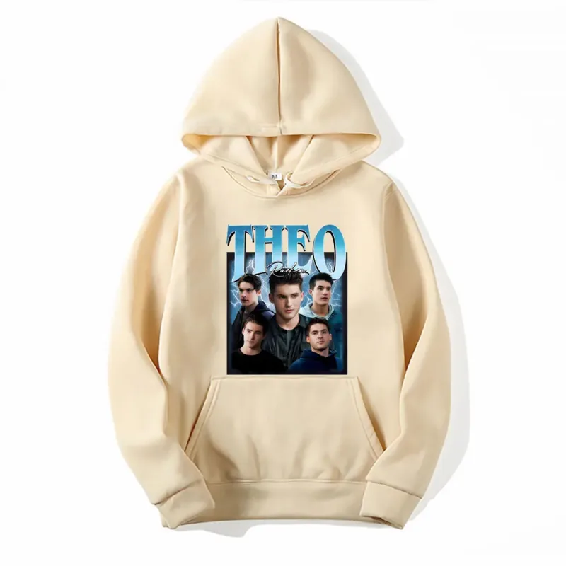 Theo Raeken Vintage 90s Teen Wolf Fan Print Sweatshirts Men Women Harajuku Vintage Pullover Long Sleeve Casual Oversized Hoodies