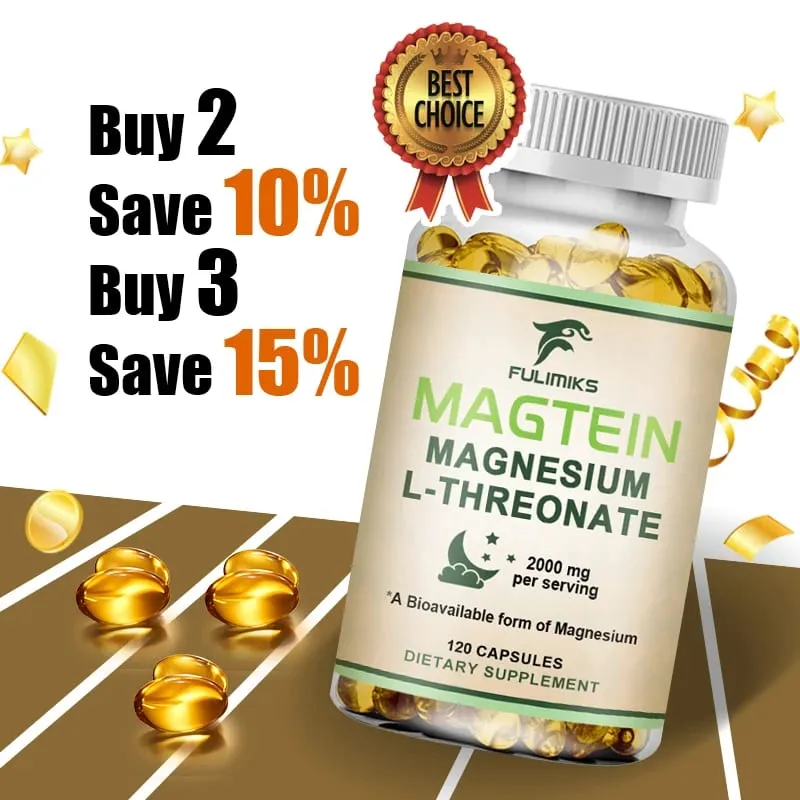Magtein Magnesium L-Threonate Supplement Clinically Studied to Boost Brain Magnesium Improve Memory Focus & Restful Sleep — image 2