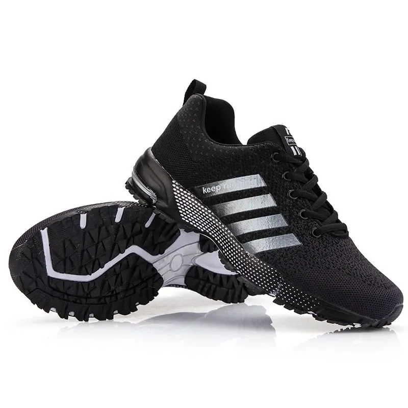 Tênis feminino novo respirável casual confortável estável absorção de choque luz sapatos esportivos tamanho 48 sapatos masculinos runing