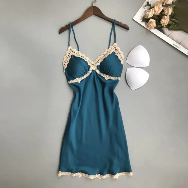 Sexy Women'S Suspender Nightgown Home Wear Lace Pajamas Erotic Lingerie In Europe And America Intimates Nightdress Sleepwear — image 8