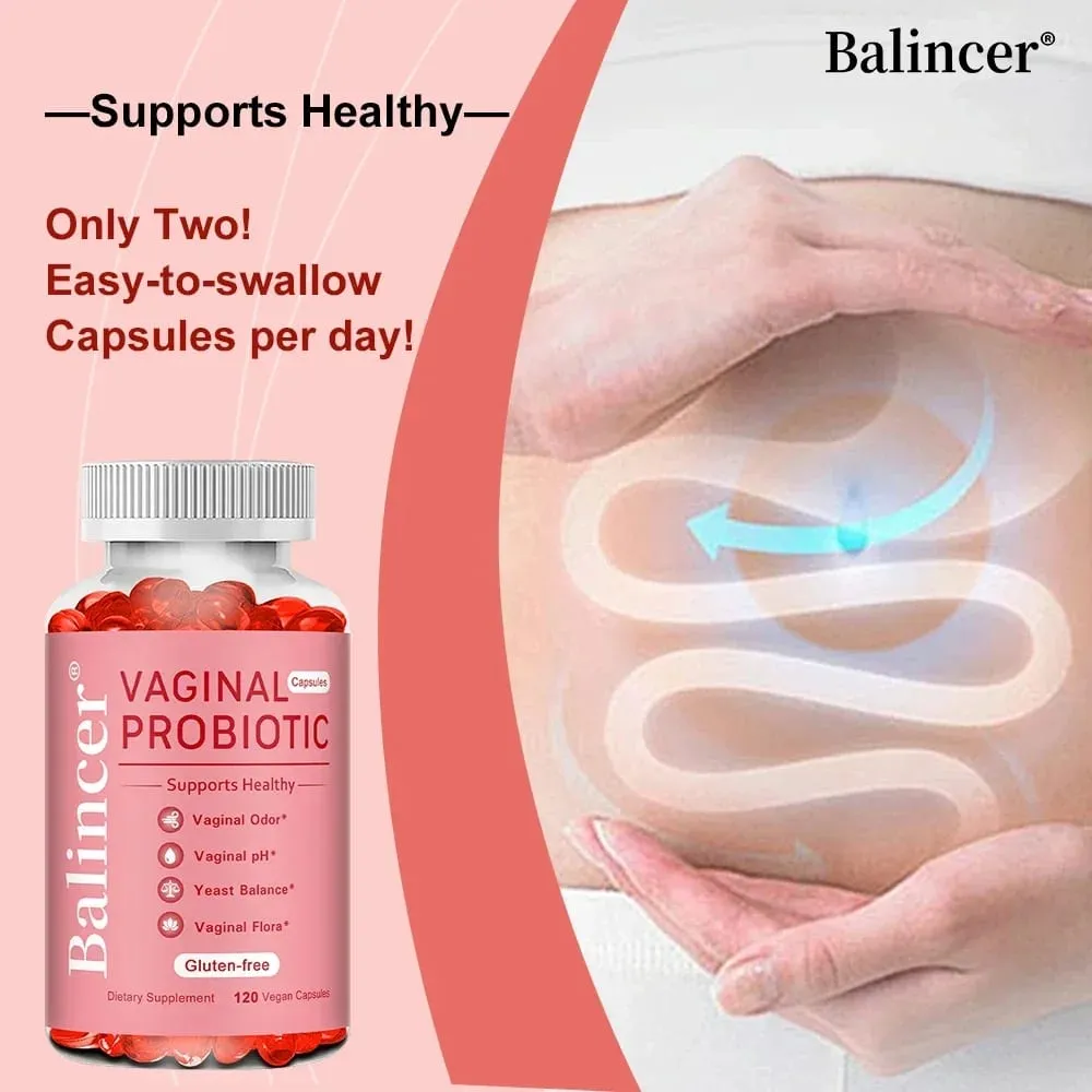 Balincer Probiotics for Women PH balanceado com probióticos e mistura probiótica de Lactobacillus - suplemento de saúde feminina