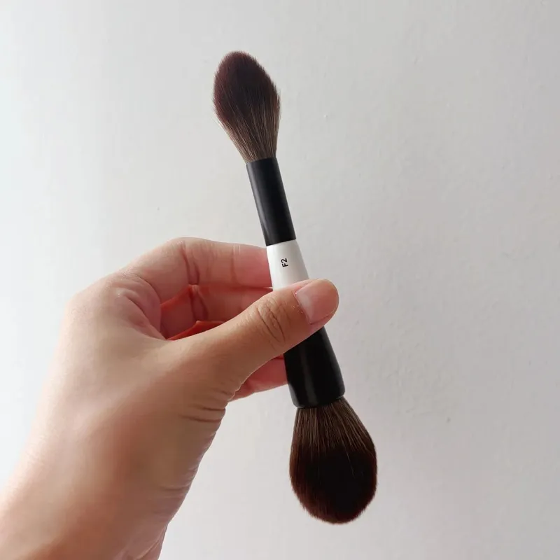Face Makeup Brush F1 Dual-Ended Contour Blush F2 Powder Brush F3 Highlight Soft Synthetic Hair Cosmetic Brushes