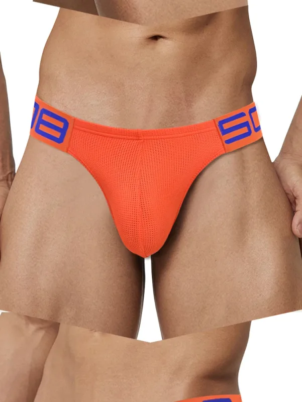 Cuecas masculinas de mistura de nylon, cuecas respiráveis com letras de chifre em relevo, cintura elástica larga, cor fluorescente, roupa íntima sexy — image 20