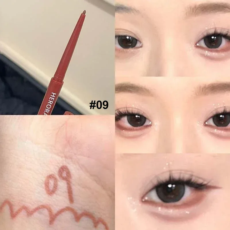 10 Colors Eyeliner Pencil Smooth Wine Red Soft High Pigment Eye Liner Pen Waterproof Matte Aegyosal Lying Silkworm Eyes Makeup — image 9
