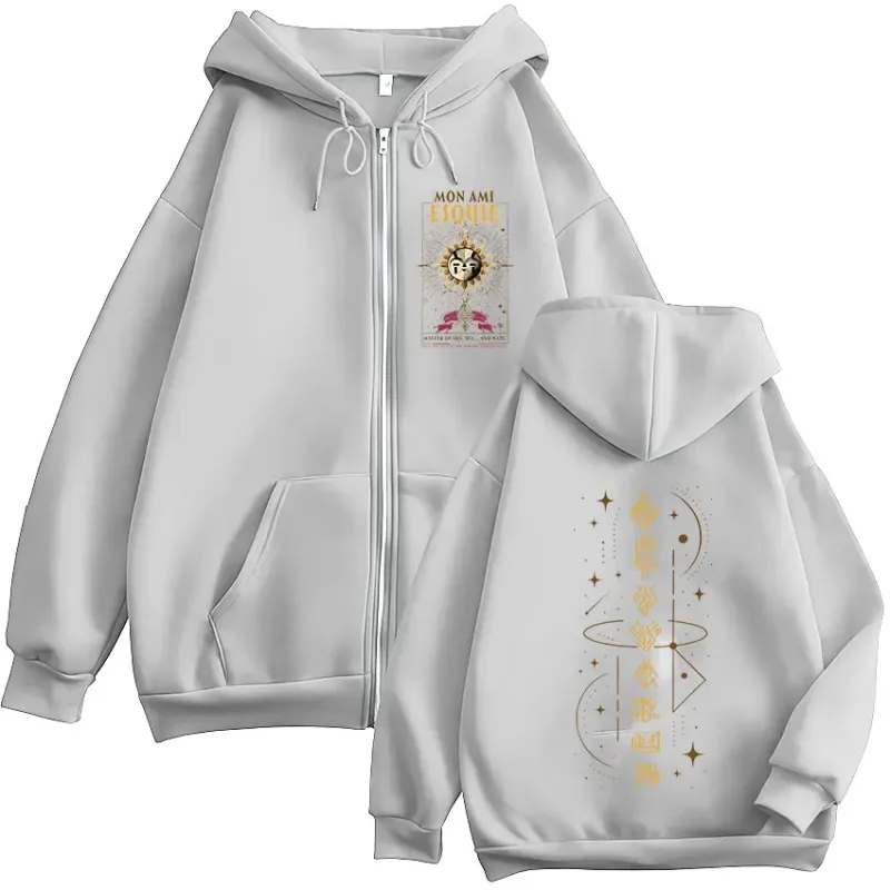 Gamer Esquie Clair Obscur Expedition 33 Zipper Hoodies Men's Women Clothing Zip Up Hooded Sweatshirts Jacket Coat Streetwear — image 7