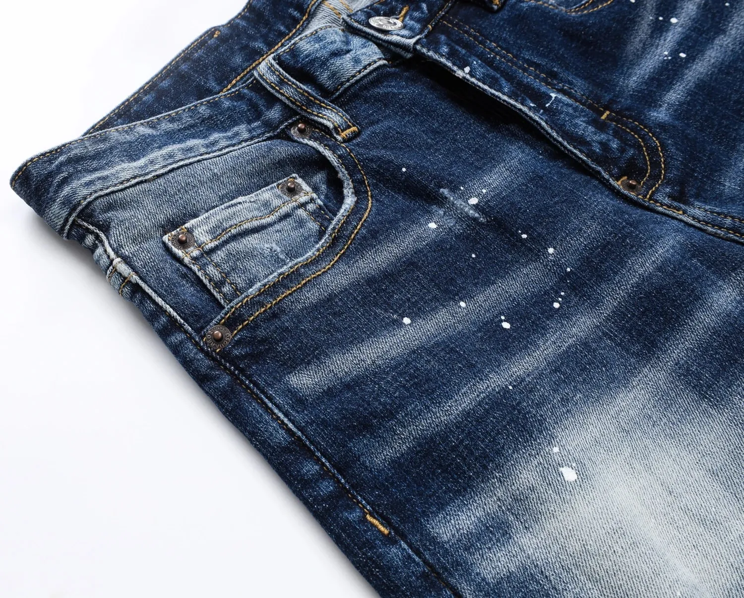 new design D2 Man Jeans Pants Cotton straight Slim Jeans Denim Designer Badge ZIPPER COOLGUY JEANS blue top quality 8544 — image 5