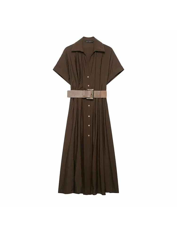 Women Elegant Vintage Printed Halter Long Dress Women Sleeveless Backless Hollow Out Midi Dress Female Evening Party Dresses — image 1