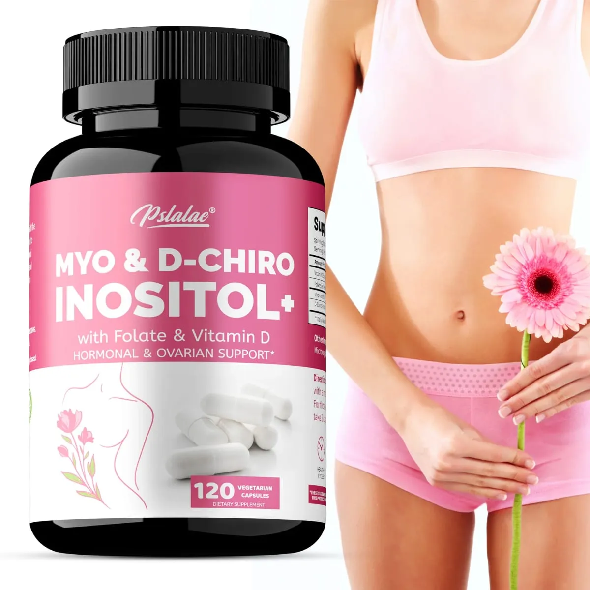 MYO & D-CHIRO INOSITOL - Rich in Vitamins Supports Women's Health and Ovarian Function Improves Immunity Hormone Balance