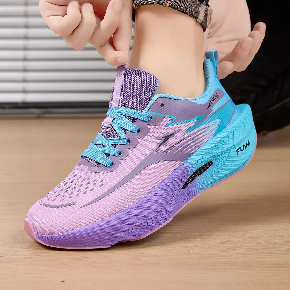 Men Running Shoes Casual Sports Marathon Breathable Lightweight Women's Comfortable Athletic Nonskid Walking Sneakers Outdoors — image 3