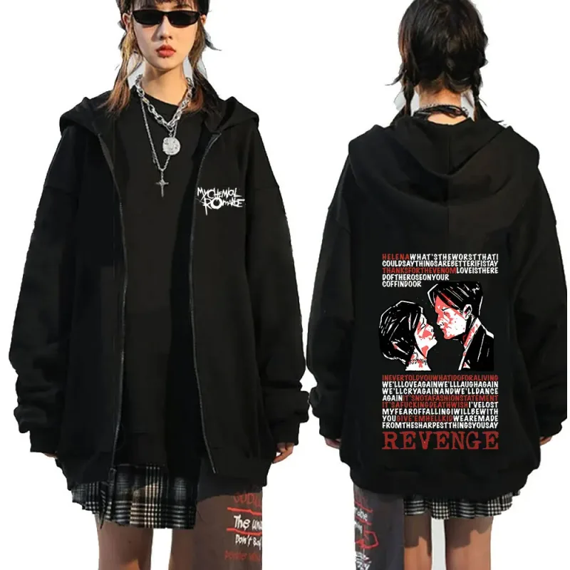 Rock Band My Chemical Romance Mcr Dead Zipper Hoodie Black Parade Punk Emo Zip Up Sweatshirt Men Fashion Vintage Hip Hop Hoodies — image 13