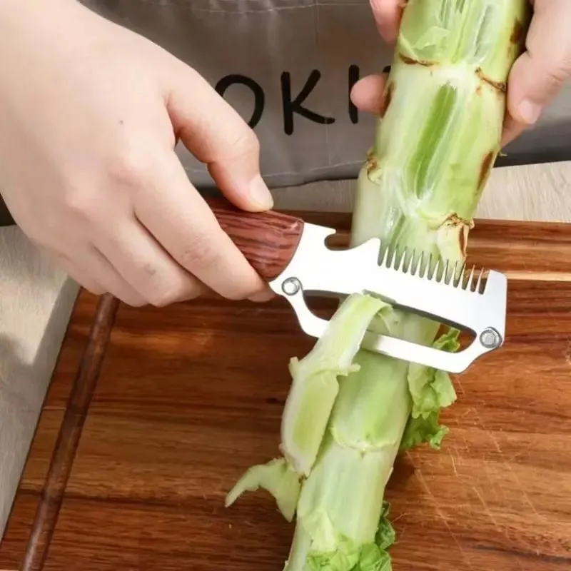 1Pc 2-in-1 3-in-1 Multifunctional Vegetable Peeler With Bottle Opener For Peeling And Slicing Fruits Shredding Scallions. — image 5