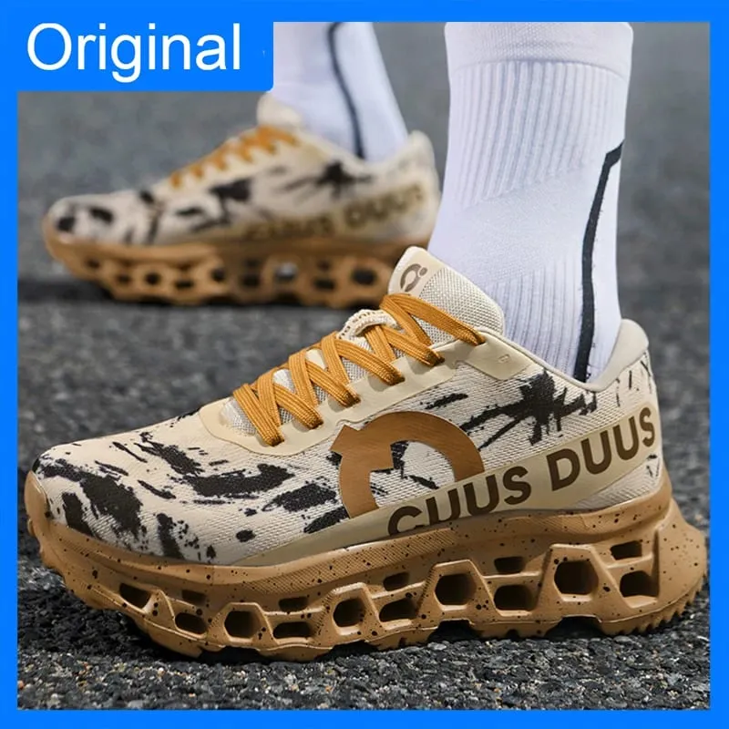 Men Sneakers High-quality Mesh Breathable Hollow Out Soft Sole Rebound Anti Slip Marathon Sports Shoes Comfort Outdoor Running — image 7