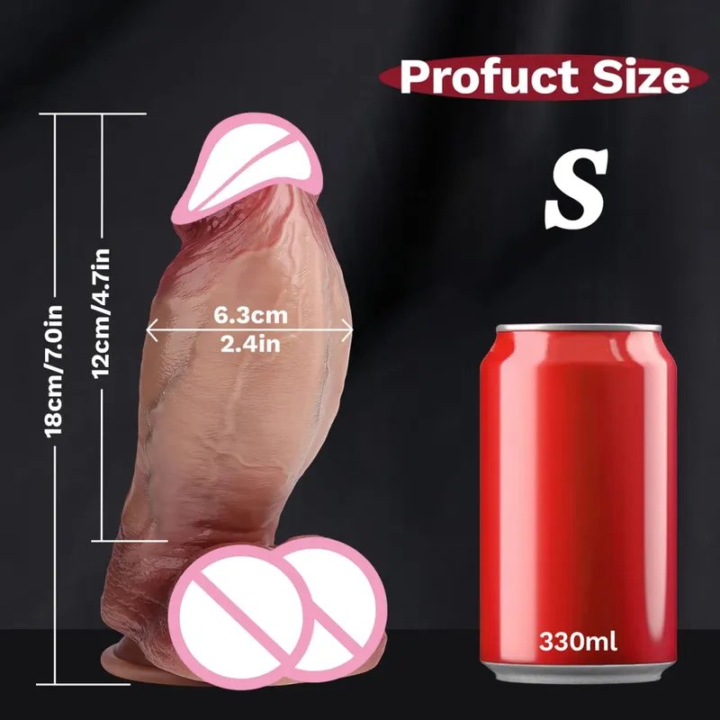 Big Realistic Silicone Dildo with Suction Cup G-Spot Anal Dildos Strapon Dick Butt Plug Masturbat Adult Sex Toys for Man Women