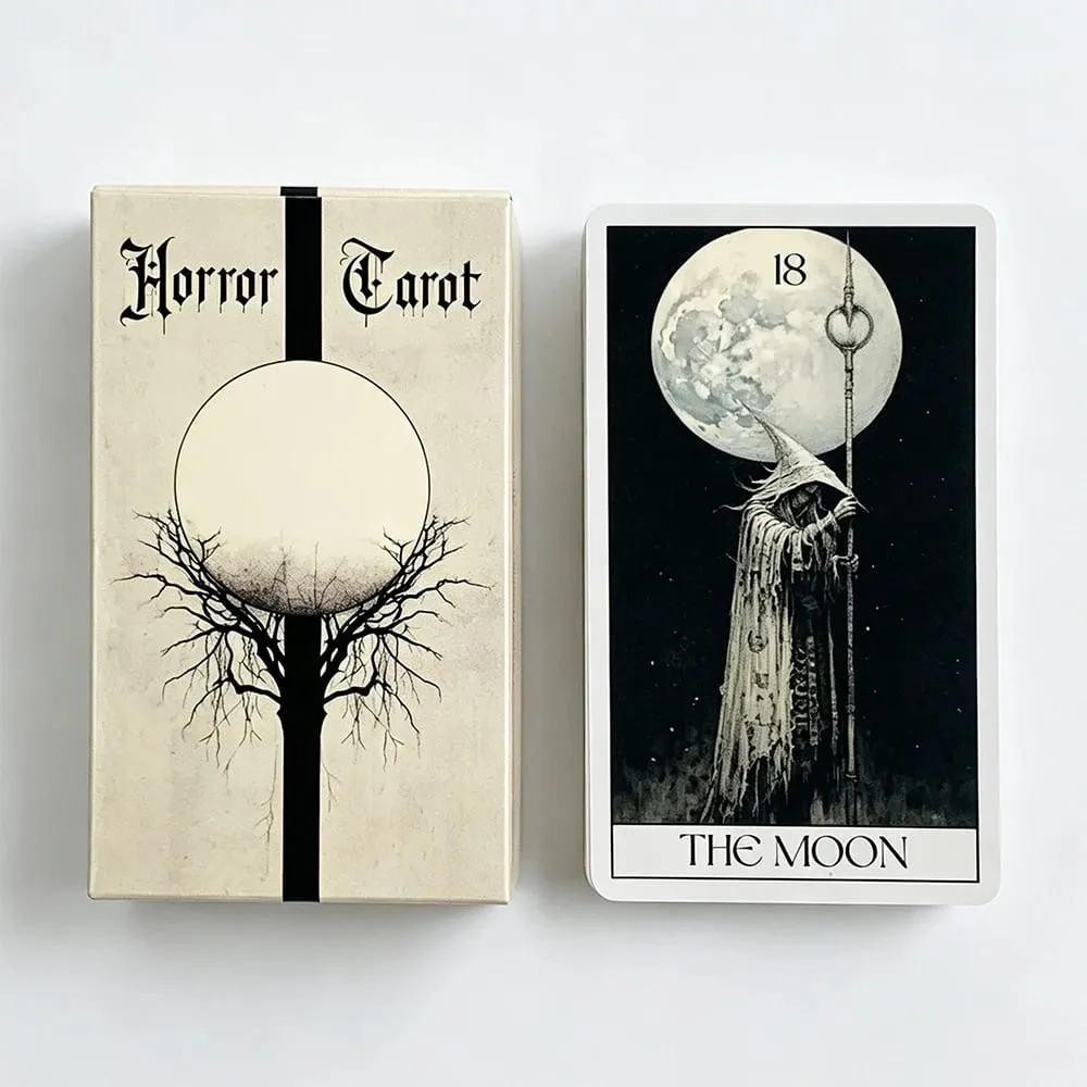 Mystery Horror Tarot Deck 78 Card Set for Divination Power Exploration and Psychic Insight | Δώρα αποκριών και Χριστουγέννων — image 2
